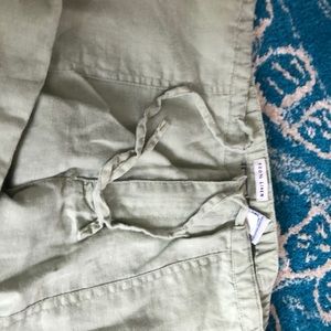 Light green linen pants